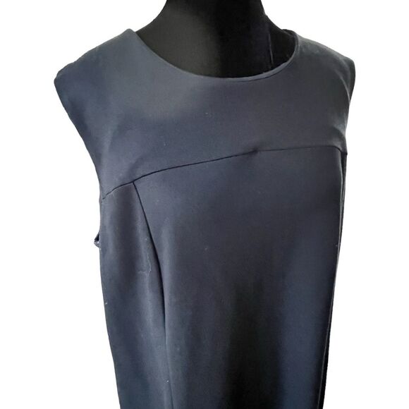 J. JILL Ponte Knit Stretch Black Shift Dress Size X1 - Picture 2 of 7